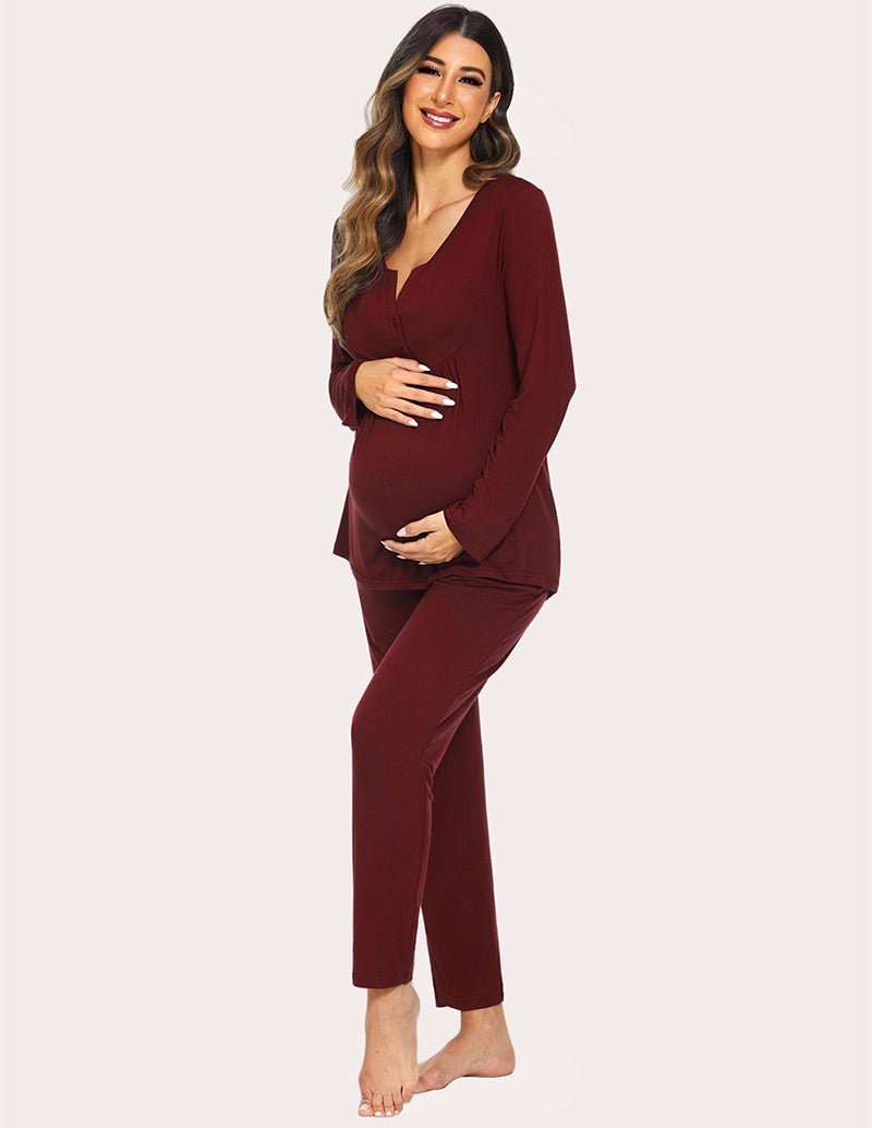 Maternity Nursing Top Pants Set (US Only)