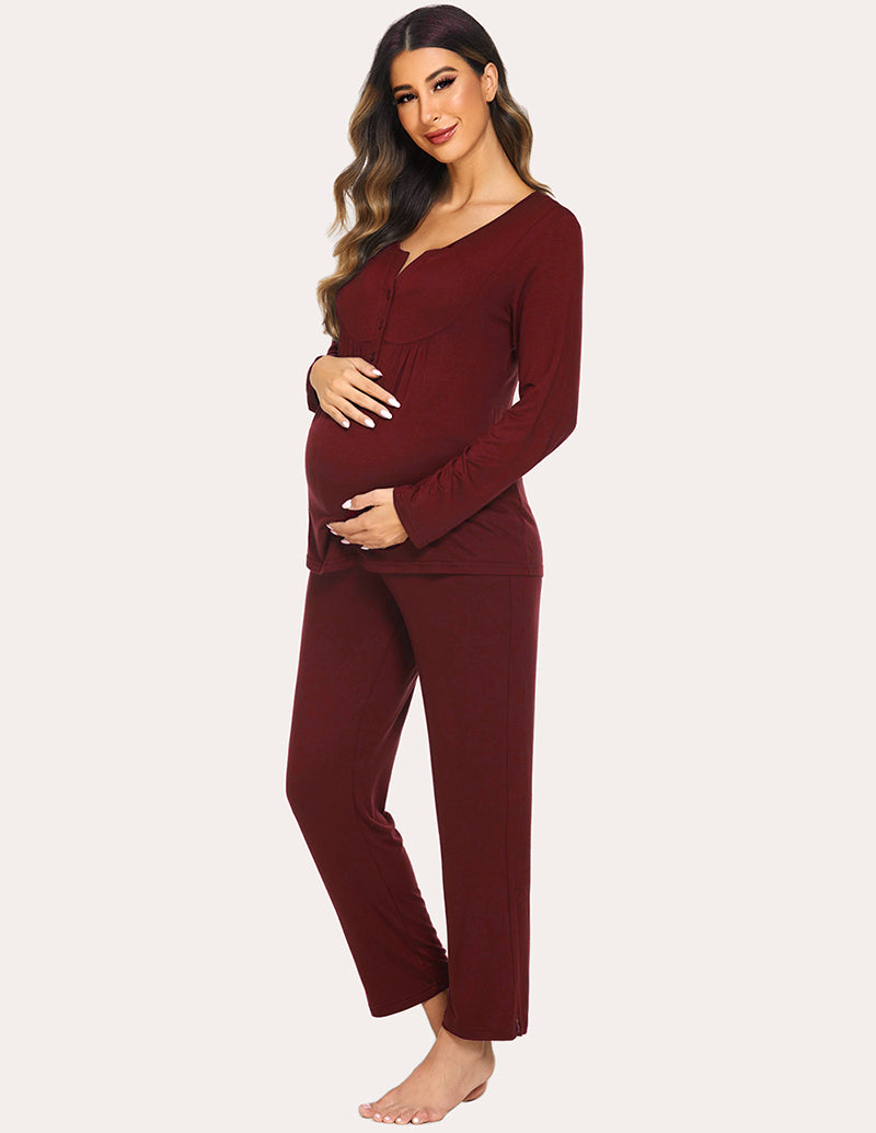 Maternity Nursing Top Pants Set (US Only)