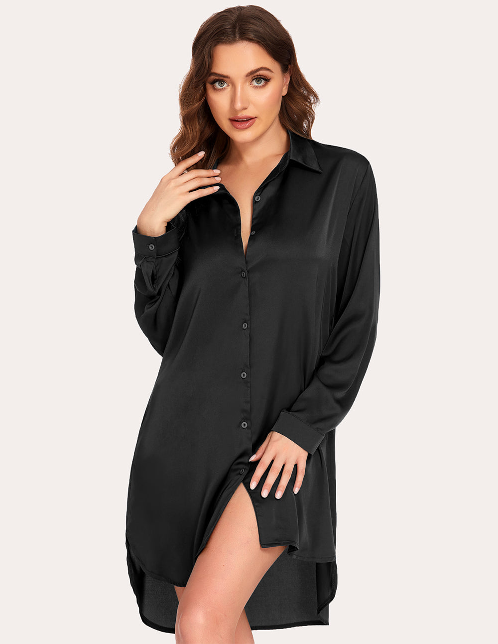 Satin Boyfriend Sleepshirt (US Only)