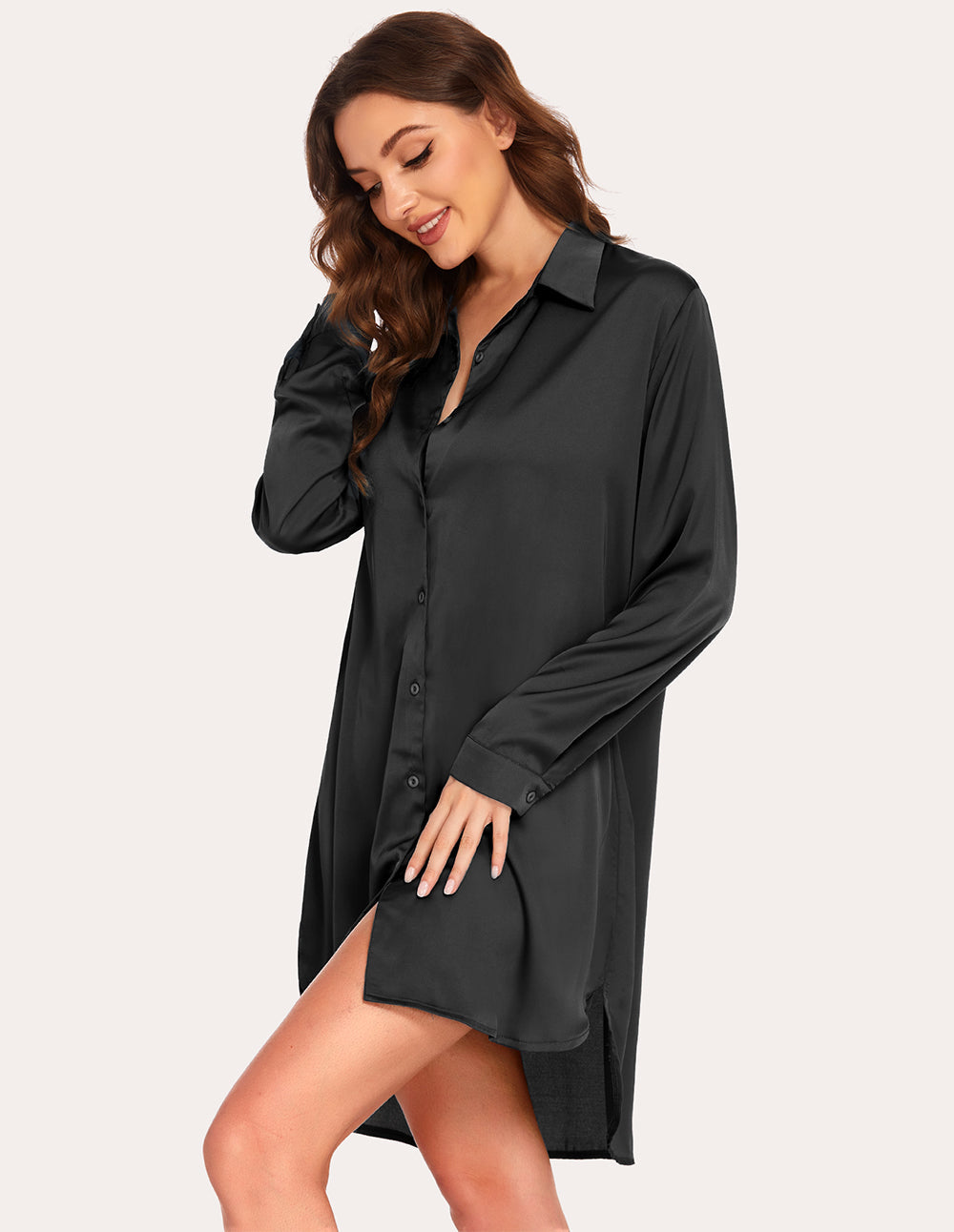 Satin Boyfriend Sleepshirt (US Only)
