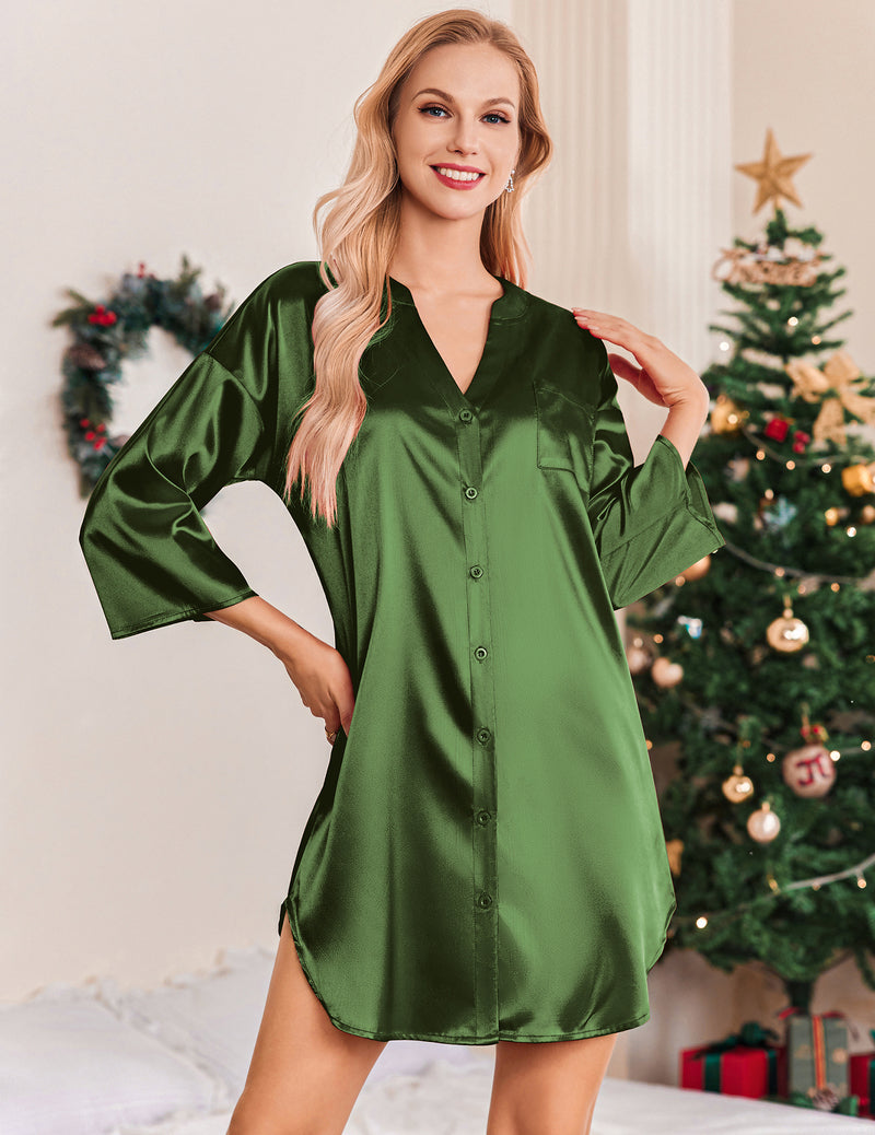 3/4 Sleeves Nightdress (US Only)