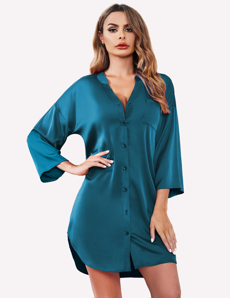3/4 Sleeves Nightdress (US Only)