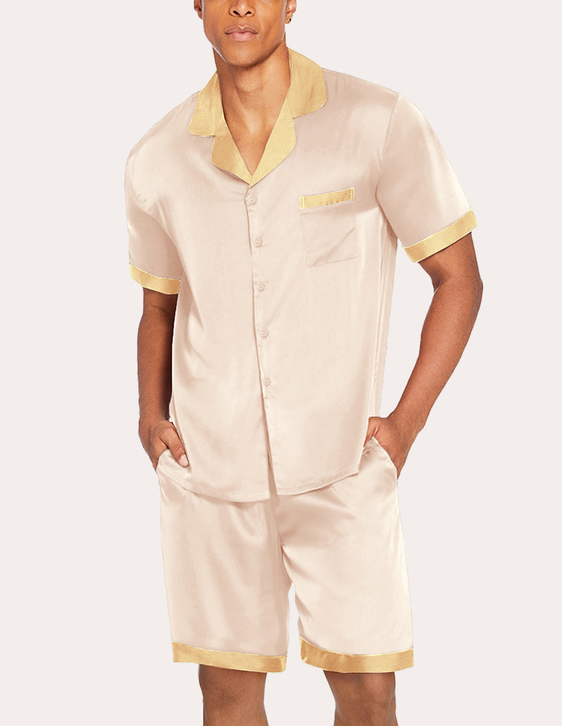 Men Satin Silk Pajamas Set (US Only)