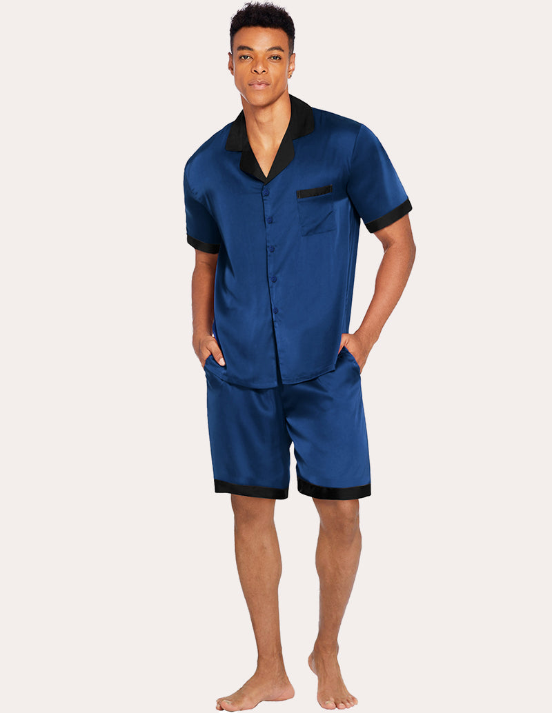 Men Satin Silk Pajamas Set (US Only)
