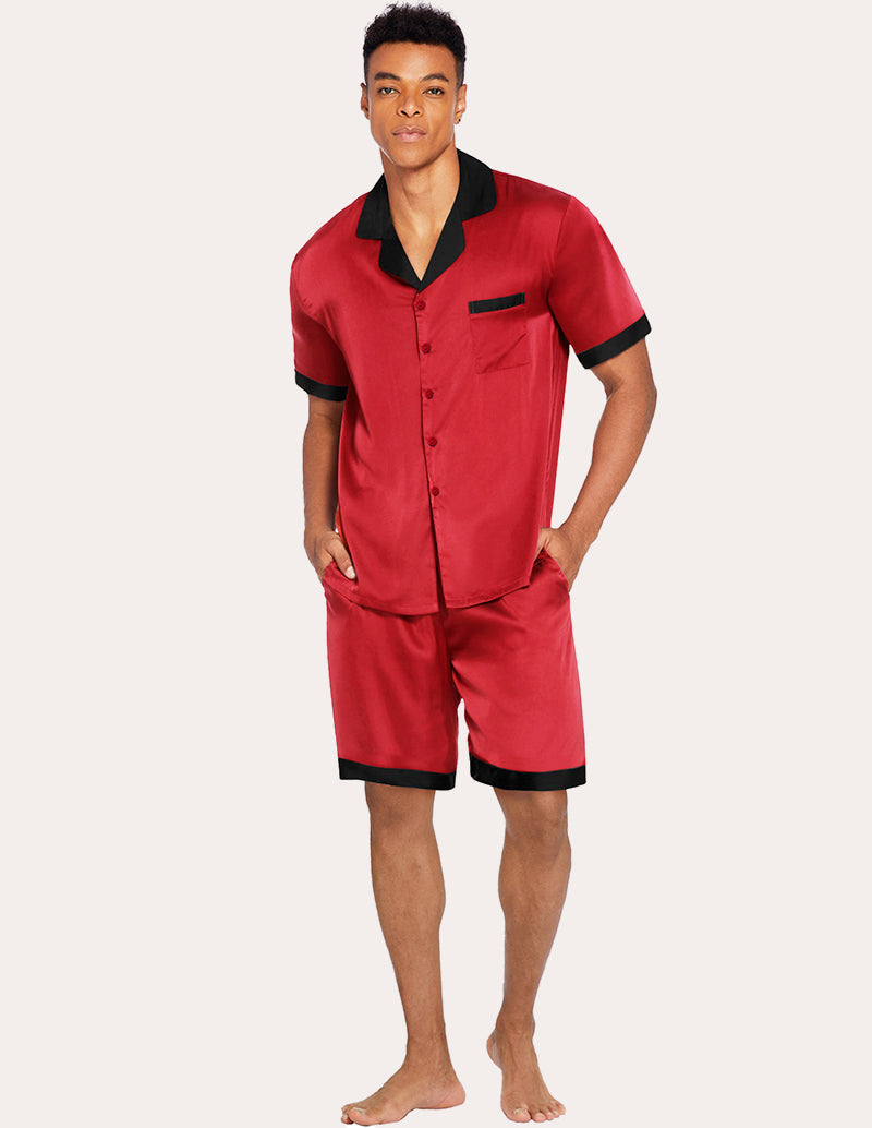 Men Satin Silk Pajamas Set (US Only)