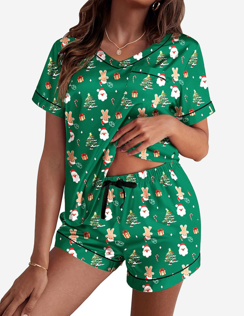 Silk Pajama Satin Pj Set Two Piece Soft Sets