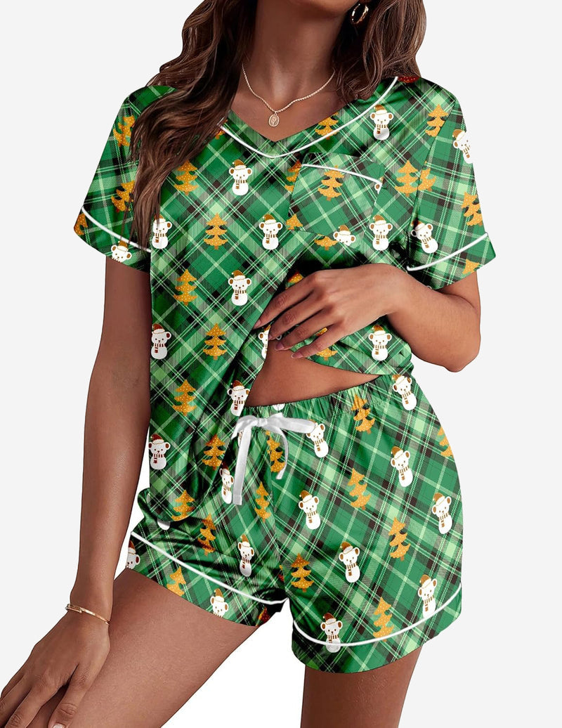 Silk Pajama Satin Pj Set Two Piece Soft Sets