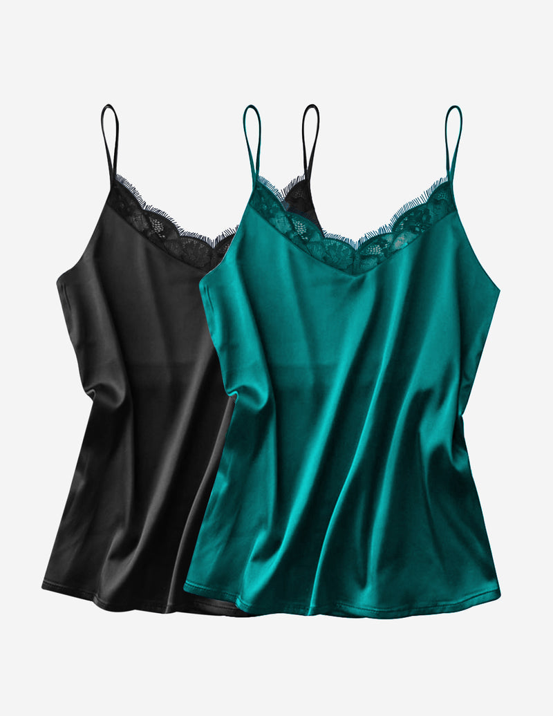2-Pack Lace Spaghetti Strap Tank Top (US Only)