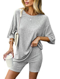 Knit Pajamas 2 Piece Lounge Sets (US Only)