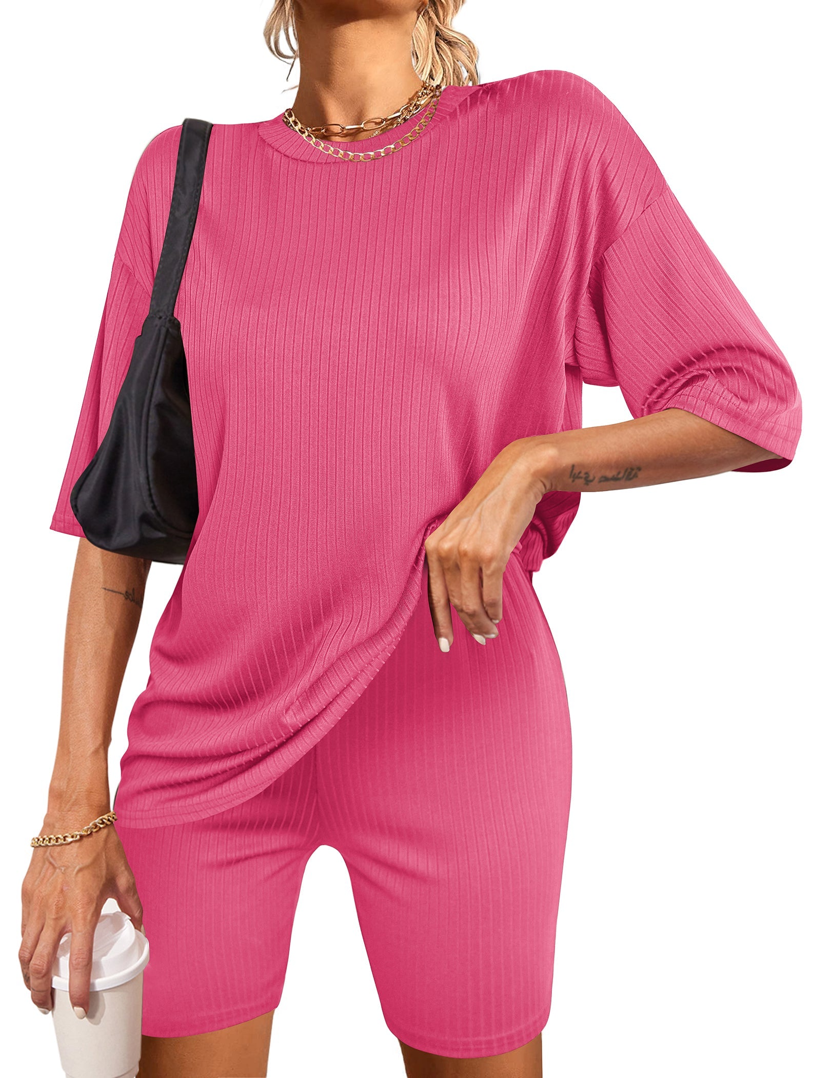 Knit Pajamas 2 Piece Lounge Sets (US Only)