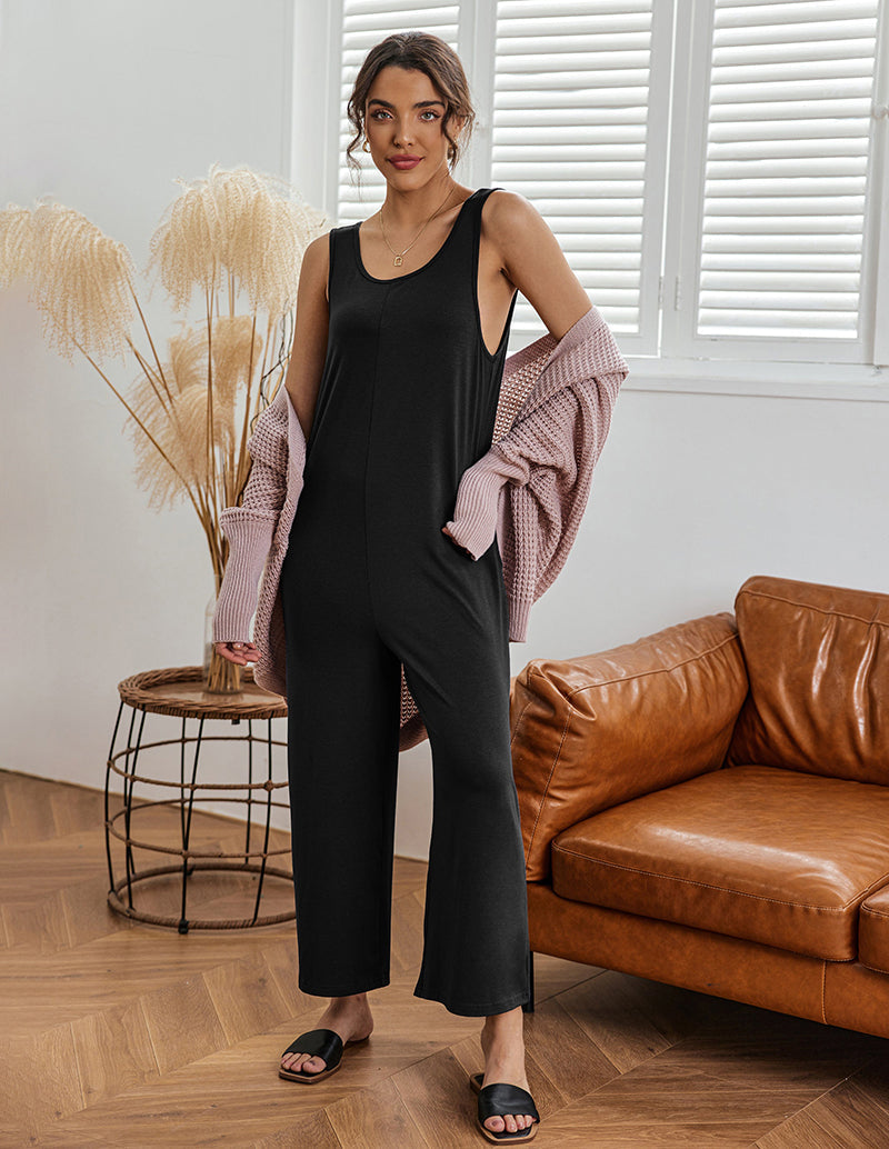 Casual Sleeveless Loose Jumpsuits (US Only)