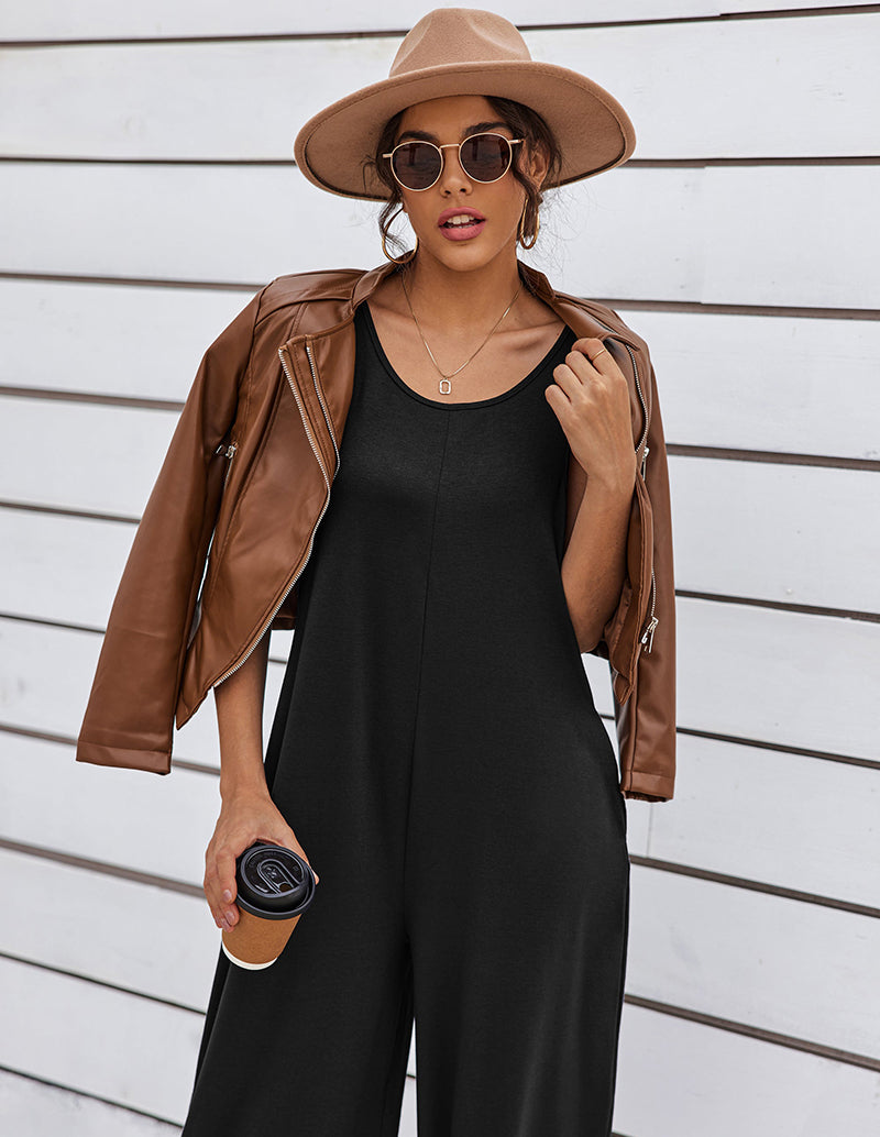 Casual Sleeveless Loose Jumpsuits (US Only)