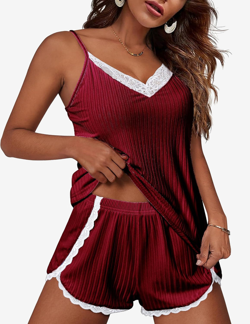 TEDDY Pajama Sets Soft 2 Piece Cami Shorts Set