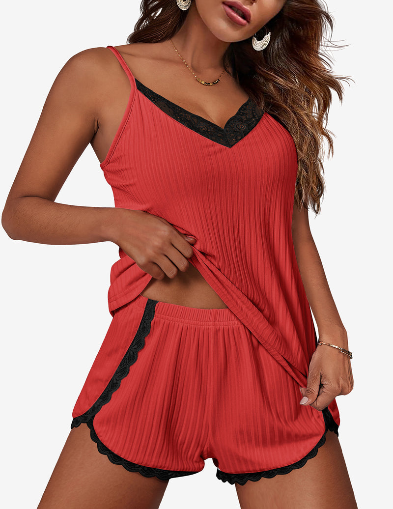 TEDDY Pajama Sets Soft 2 Piece Cami Shorts Set