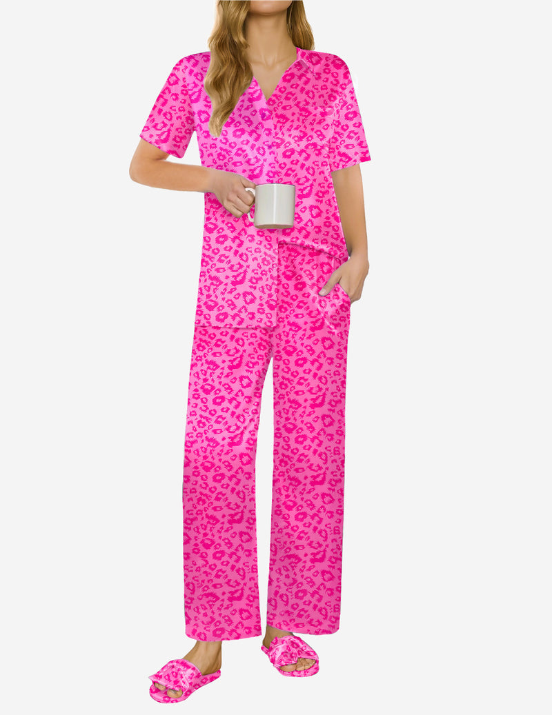 Comfy Satin Teddy 2-Piece Pajamas Set (US Only)