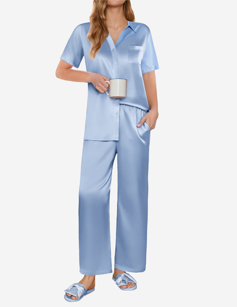 Comfy Satin Teddy 2-Piece Pajamas Set (US Only)
