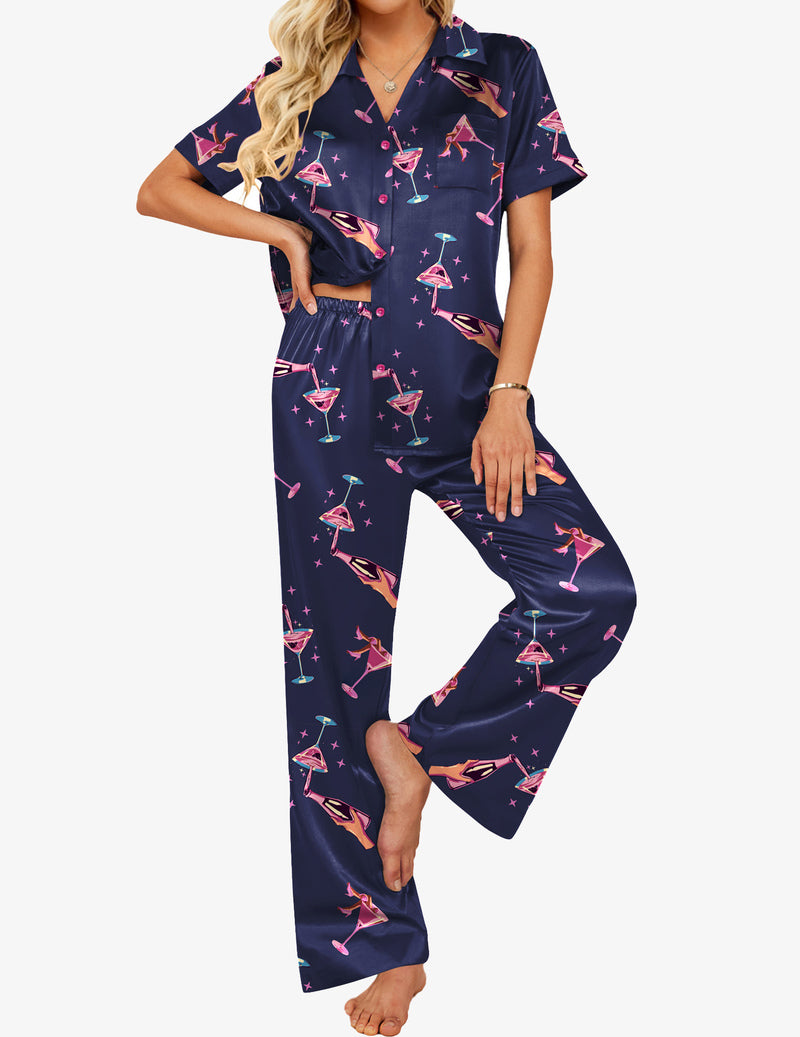 Comfy Satin Teddy 2-Piece Pajamas Set (US Only)