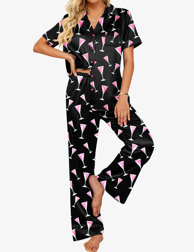 Comfy Satin Teddy 2-Piece Pajamas Set (US Only)