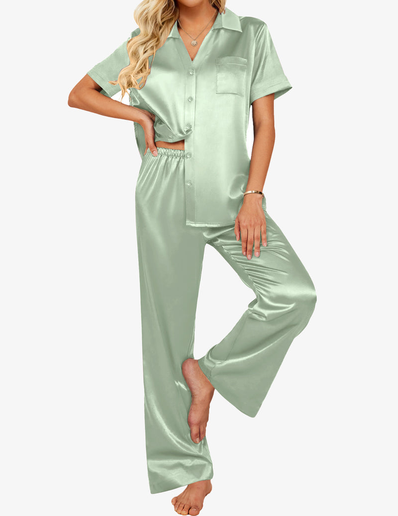 Comfy Satin Teddy 2-Piece Pajamas Set (US Only)