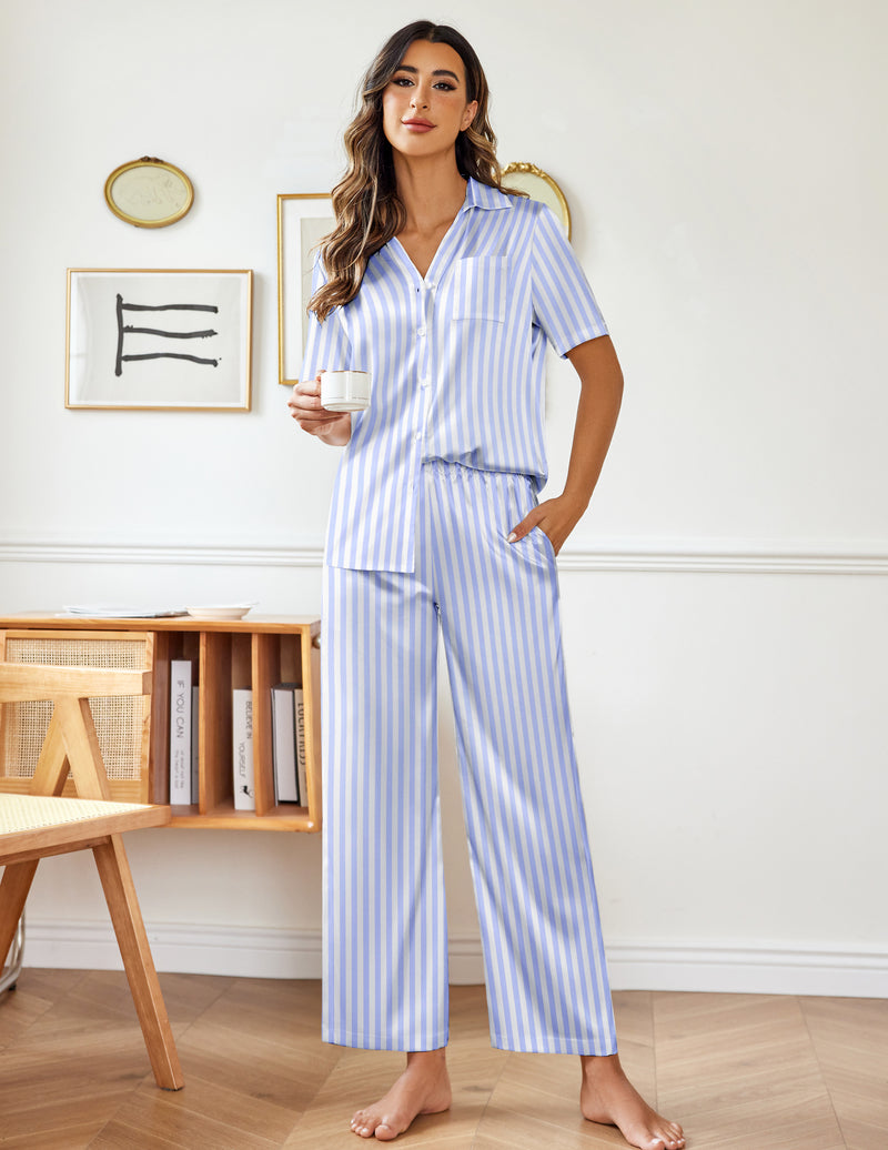 Comfy Satin Teddy 2-Piece Pajamas Set (US Only)