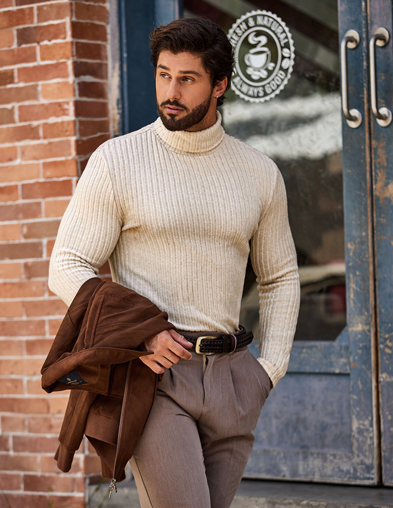 Men Turtleneck Pullover Sweater (US Only)