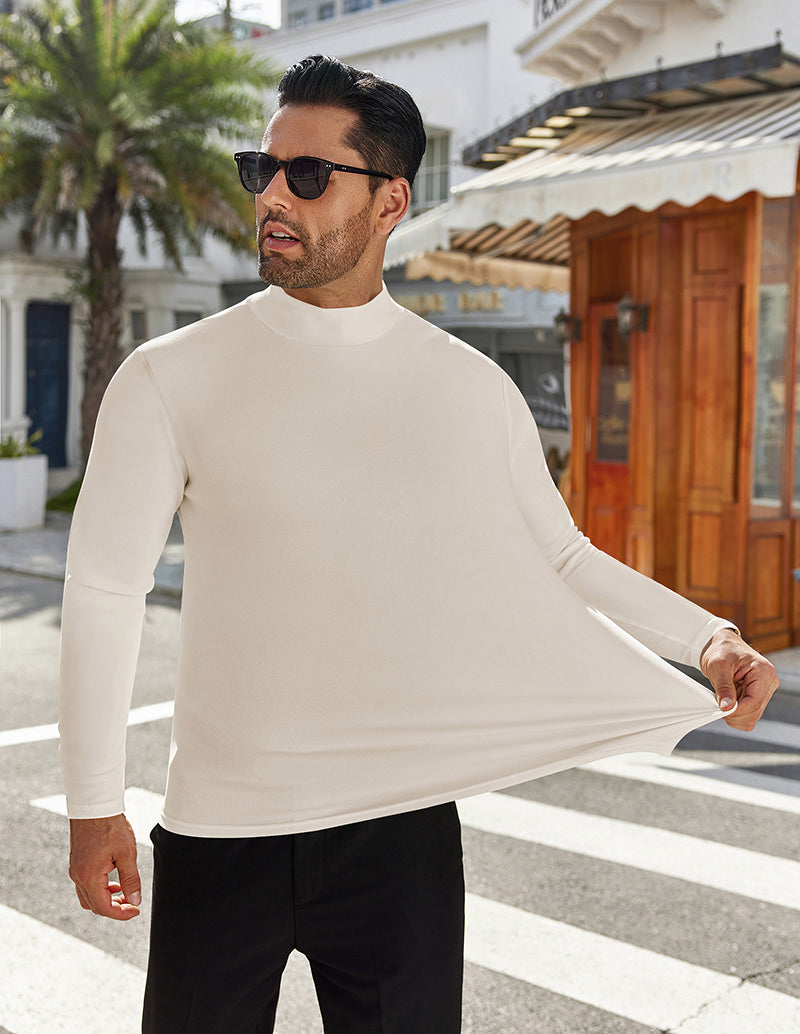 Men Mock Turtleneck Pullover Undershirt (US Only)