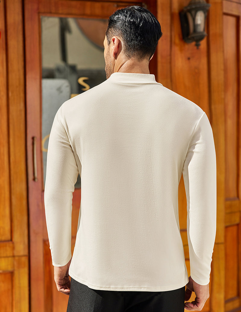 Men Mock Turtleneck Pullover Undershirt (US Only)