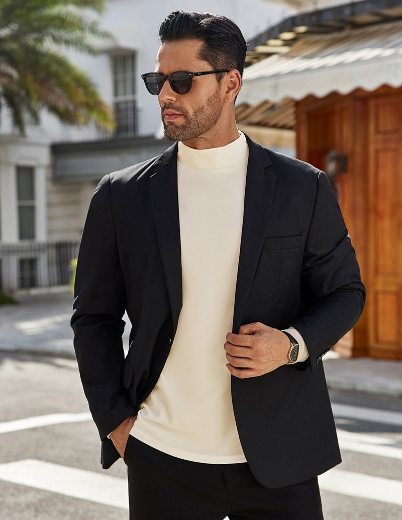 Men Mock Turtleneck Pullover Undershirt (US Only)