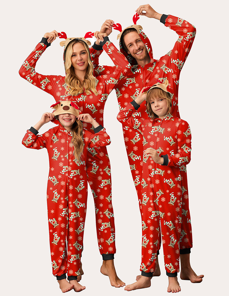 Christmas Hooded One-Piece Sleepwear (US Only)