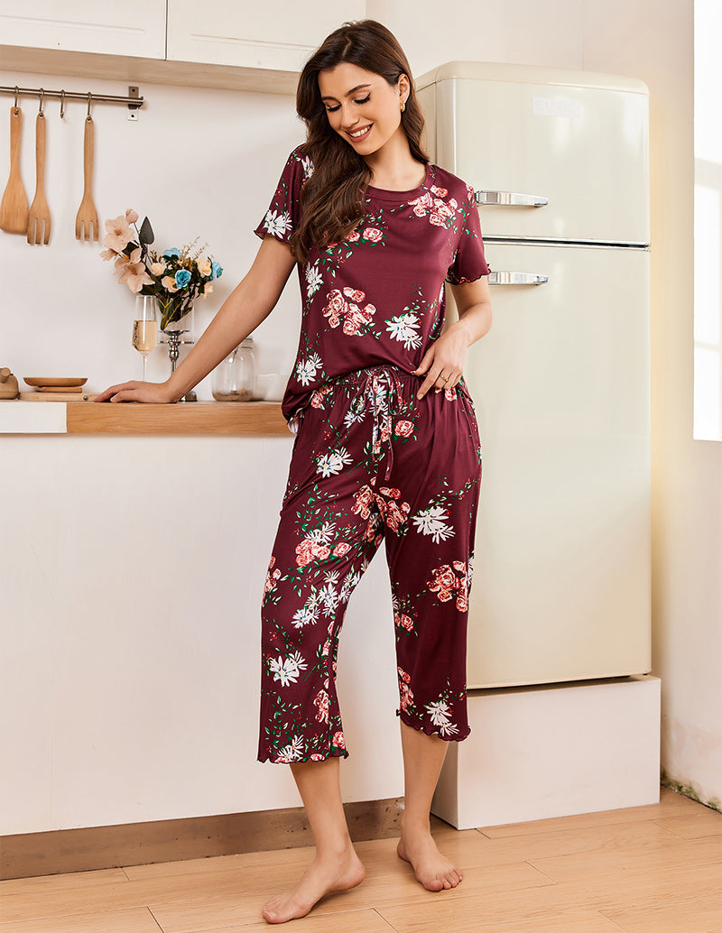 Soft Capri Pants Pajamas Set (US Only)
