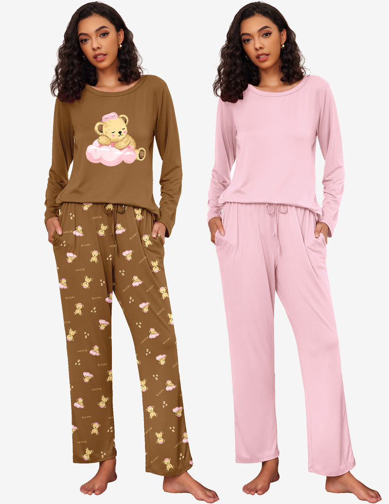 Premium Soft 2 Pack Long Sleeve Pajama Set (US Only)