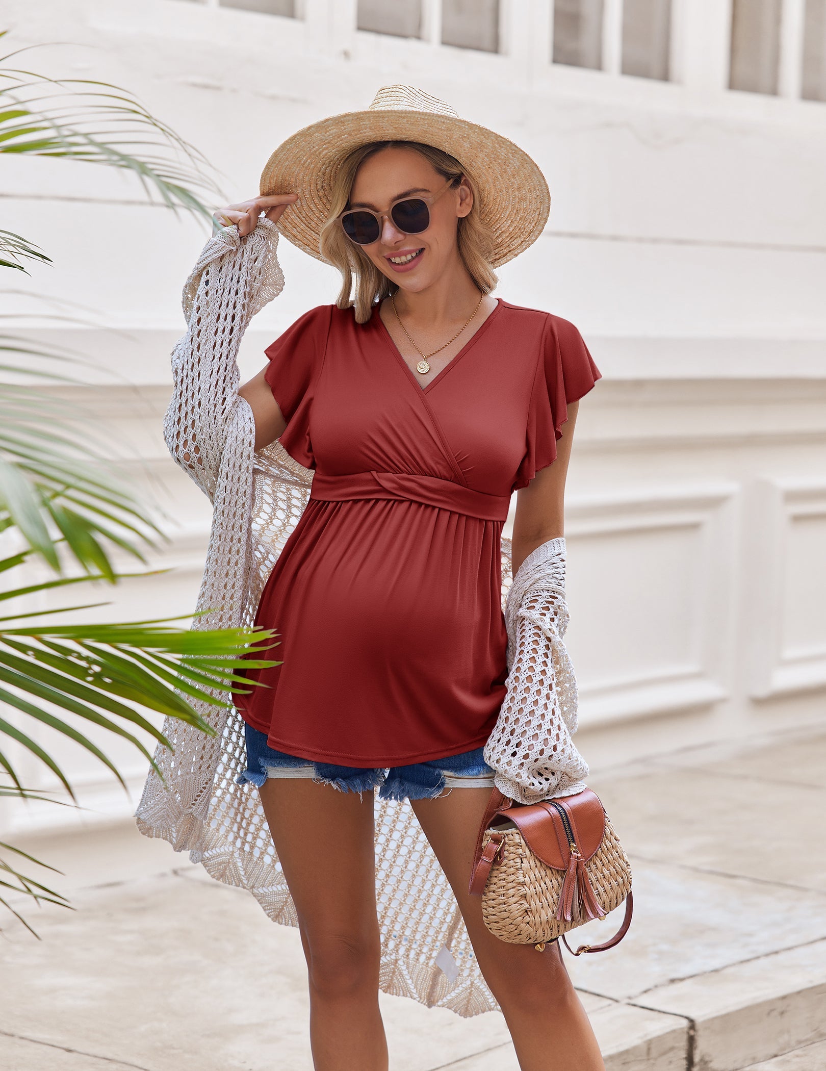 3 Packs Flying Short Sleeve Nursing Top (US Only)