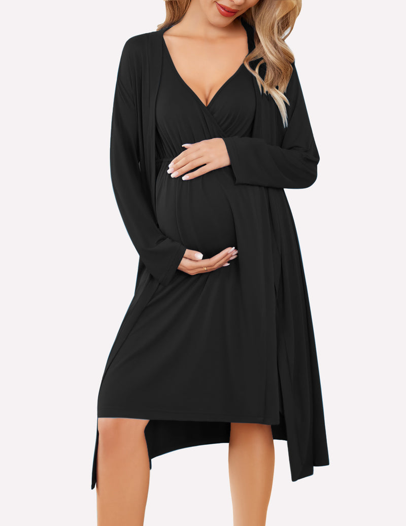 Nursing Nightgown and Robe Set (US Only)