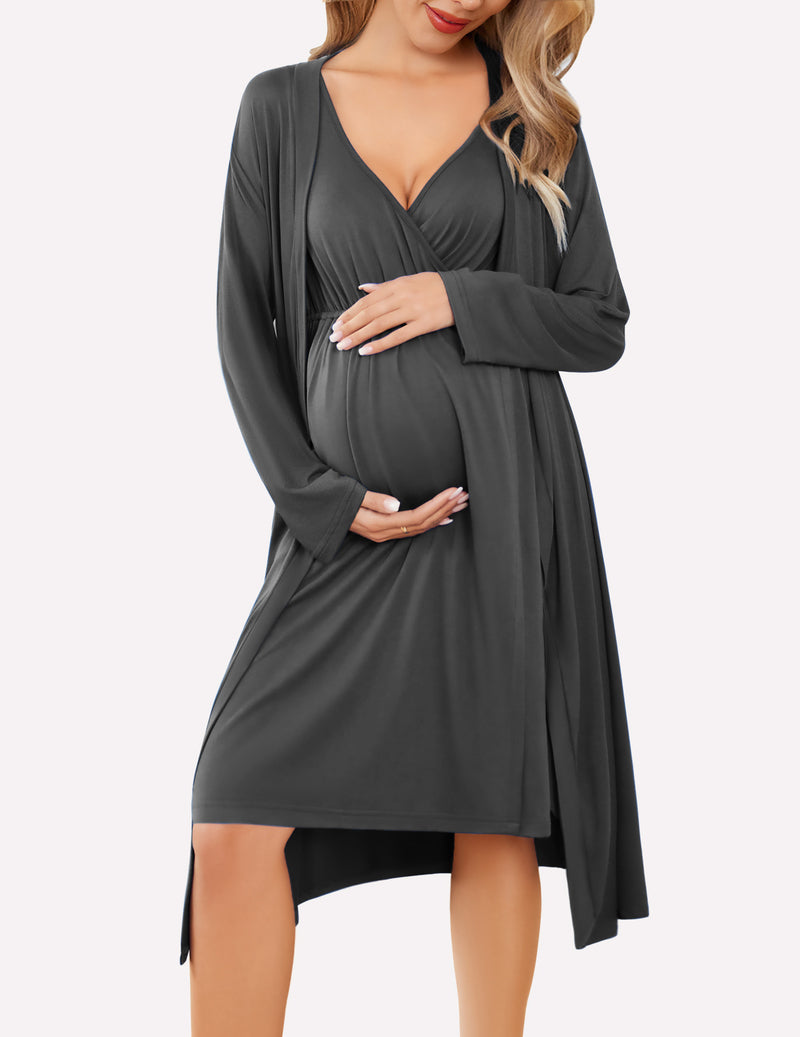Nursing Nightgown and Robe Set (US Only)