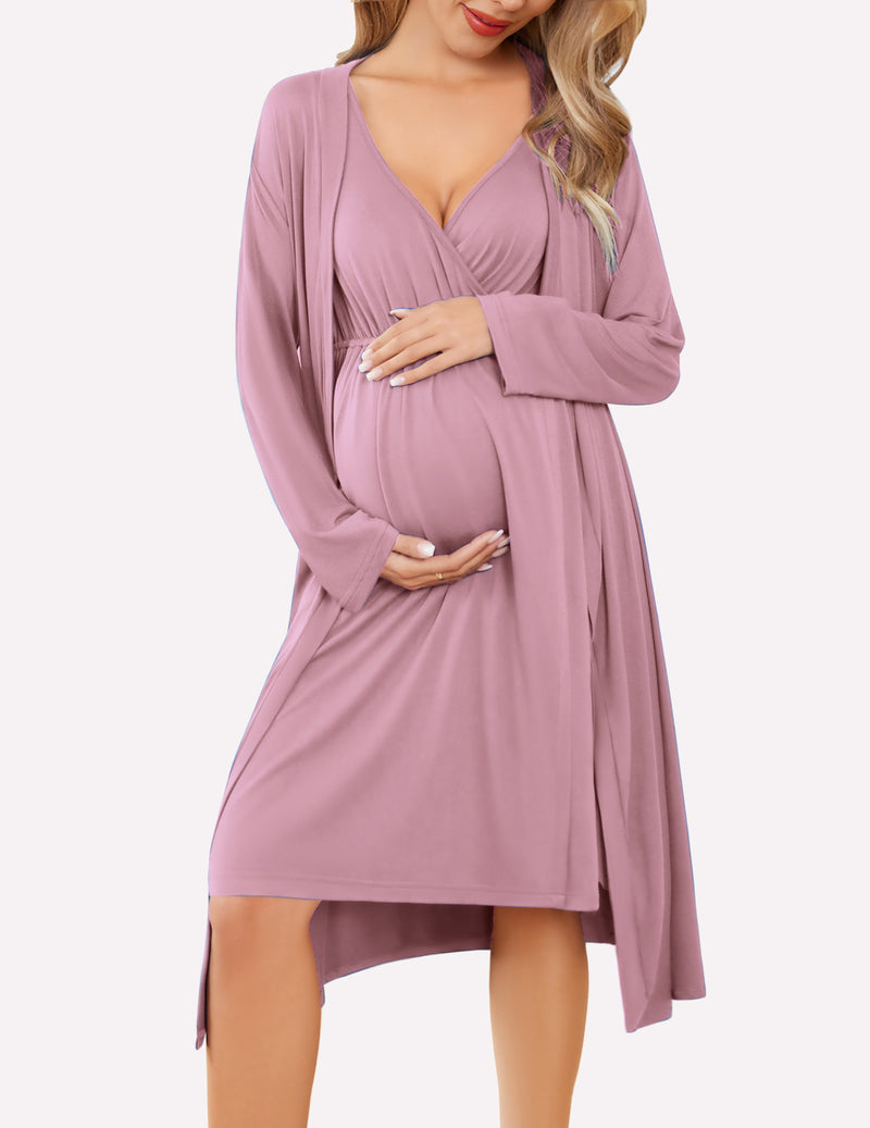 Nursing Nightgown and Robe Set (US Only)