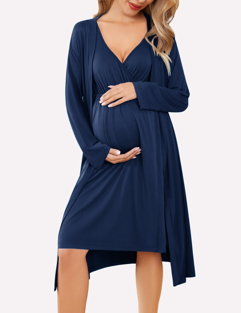 Nursing Nightgown and Robe Set (US Only)