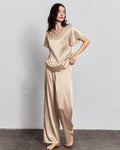 Silk Satin Ruffle Sleeve Pajama Sets (US Only)