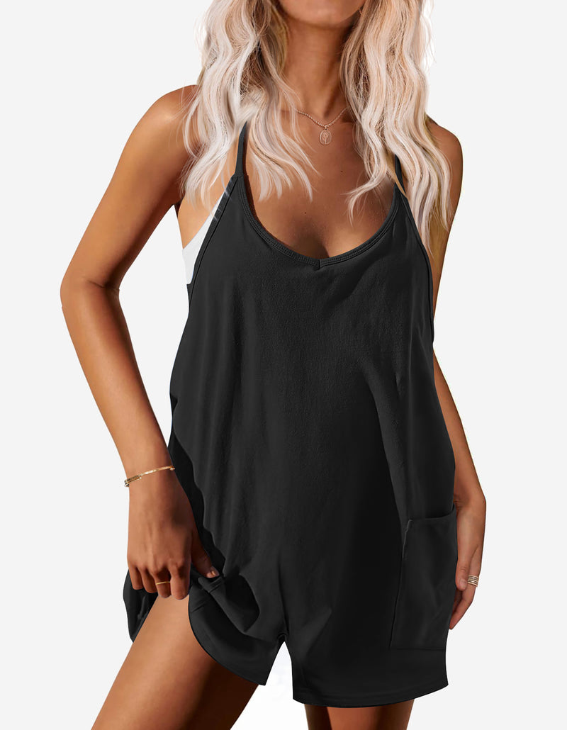 Casual Sleeveless Shorts Overalls Rompers (US Only)