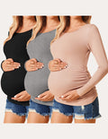 3 Pack Stretchy Maternity Tops (US Only)