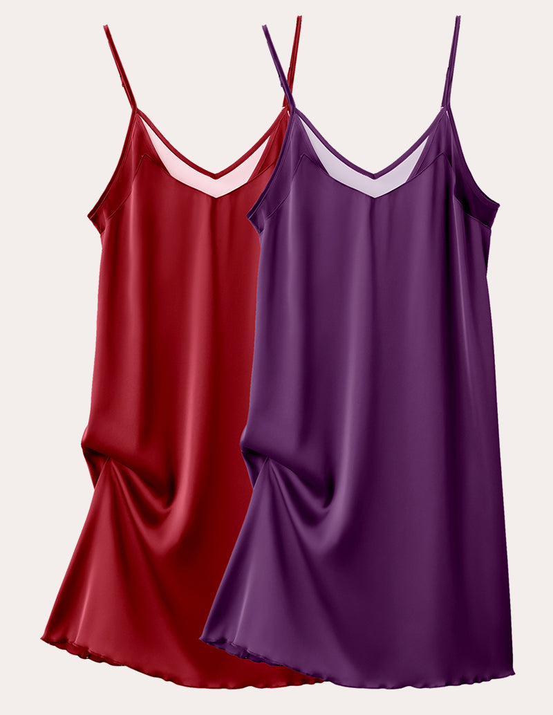Teddy 2 Pack Satin Chemise (US Only)
