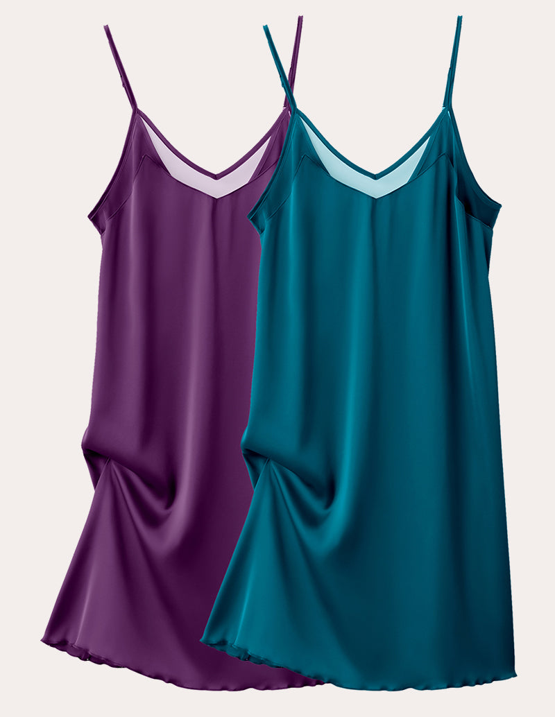 Teddy 2 Pack Satin Chemise (US Only)
