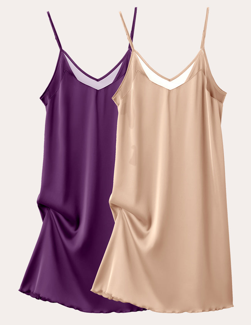 Teddy 2 Pack Satin Chemise (US Only)