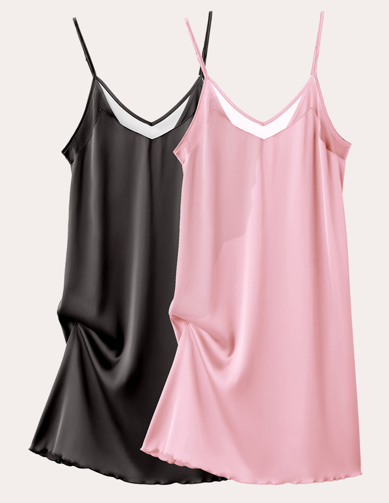 Teddy 2 Pack Satin Chemise (US Only)