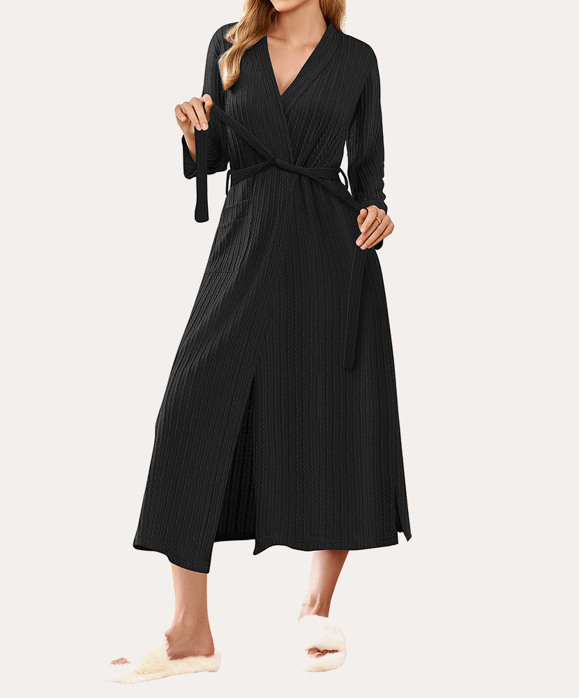 Lightweight Long Waffle Robe (US Only)