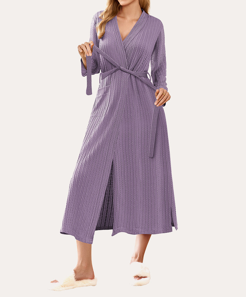 Lightweight Long Waffle Robe (US Only)