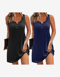 2 Pack Night Gown Soft Sleep Dress