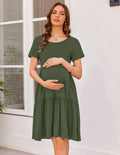 Breastfeeding Knee Length Maternity Dresses