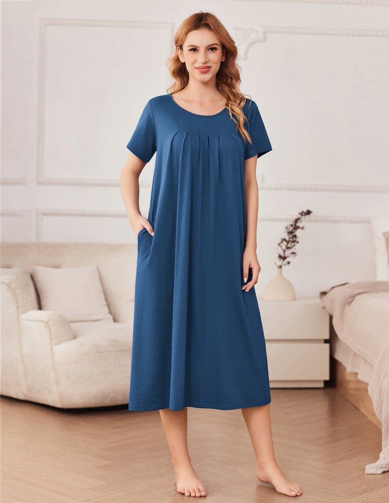 Cotton Nightgowns for Women Long House Dresses