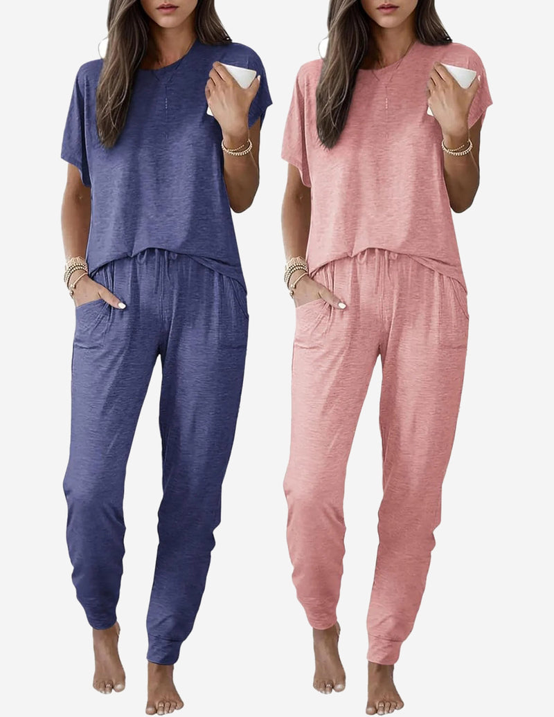 2 Pack Pajama Set Lounge Sets
