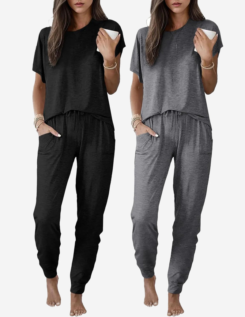 2 Pack Pajama Set Lounge Sets